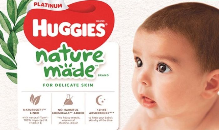 Tã Dán Huggies Platinum Nature Made Siêu Cao Cấp Size S 82 Miếng (Dành Cho Trẻ 4 - 8 kg)