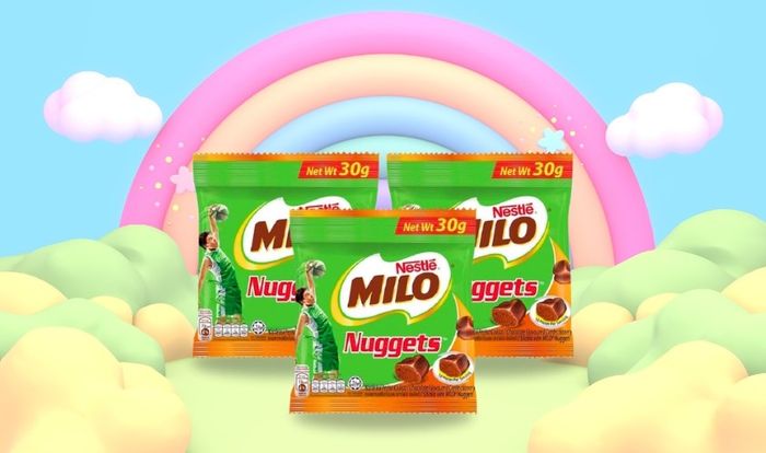 Kẹo socola Nestlé Milo Nuggets gói 25g (phù hợp từ 3 tuổi trở lên)