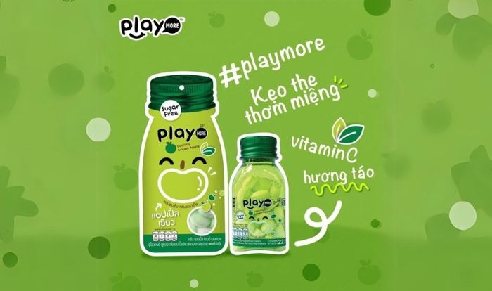 Kẹo the PlayMore vị táo hũ 22g (phù hợp từ 3 tuổi trở lên)