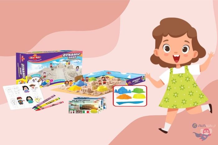 Cùng bé thỏa sức sáng tạo với bộ đồ chơi cát động lực Star Kids