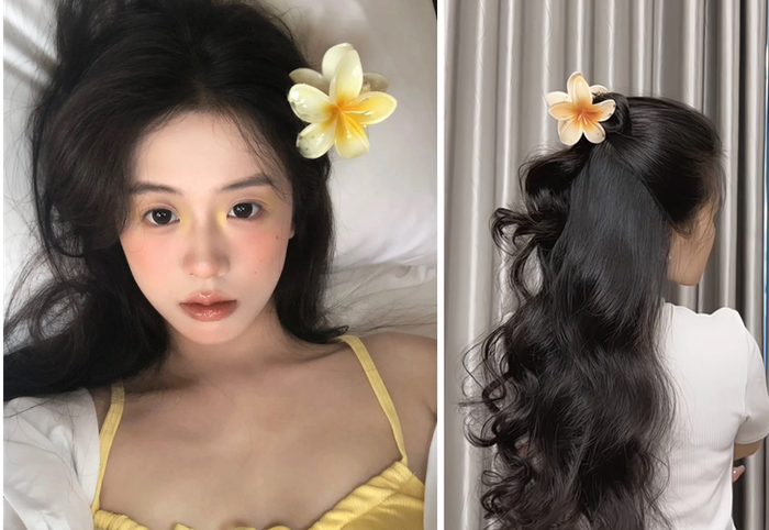 Những chiếc kẹp tóc hoa sứ 'hot trend' được nhiều chị em săn lùng suốt mùa hè - Ảnh chụp màn hình
