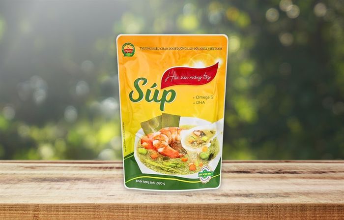 Súp Cây Thị vị hải sản, măng tây gói 260g (dành cho bé từ 1 tuổi)