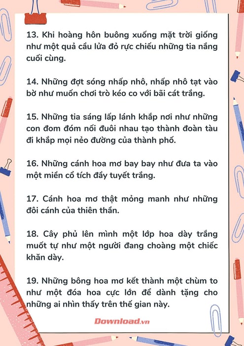 Phương pháp tạo câu so sánh trong văn miêu tả