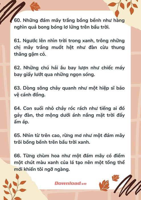 Cách tạo câu so sánh ấn tượng trong văn miêu tả