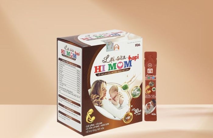 Lợi sữa Hapi Hi Mom hỗ trợ tăng tiết sữa 30 gói