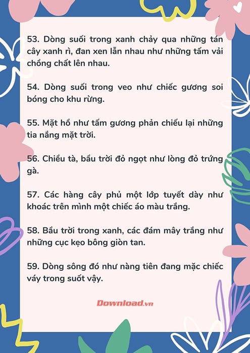 Những câu so sánh tinh tế trong văn miêu tả