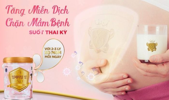 Sữa bầu XO hỗ trợ tăng cường miễn dịch