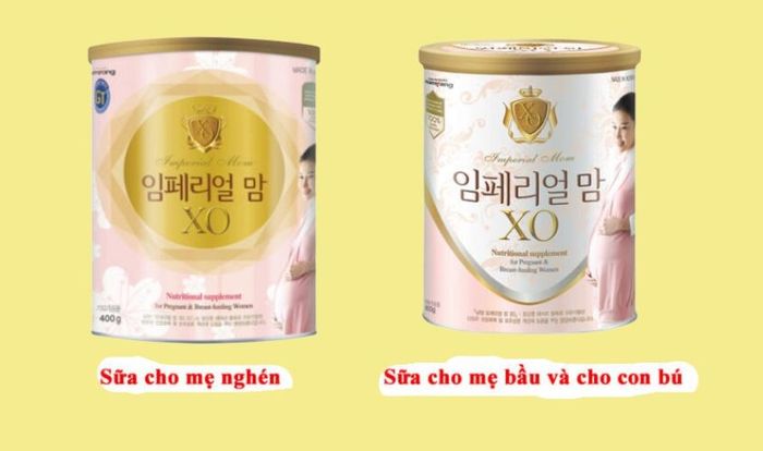 Sữa bầu XO có 2 dòng