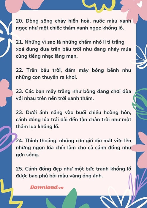 Cách thức sáng tạo câu so sánh trong văn miêu tả