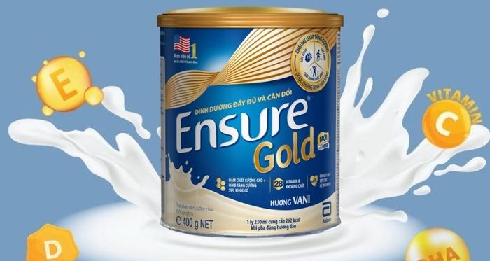 Sữa bột Ensure Gold hương vani 400g chứa đựng nhiều dưỡng chất quan trọng