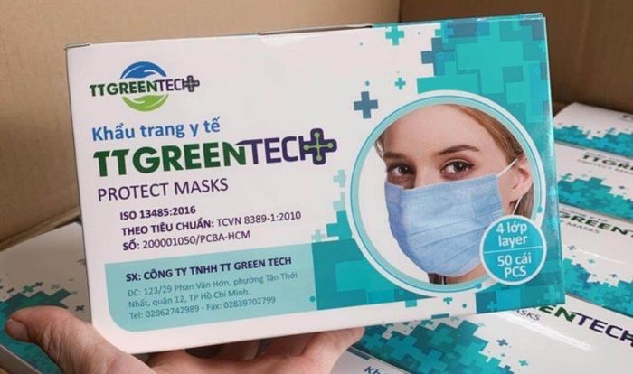 Khẩu trang y tế 4 lớp TT Greentech ngăn ngừa khói bụi hiệu quả