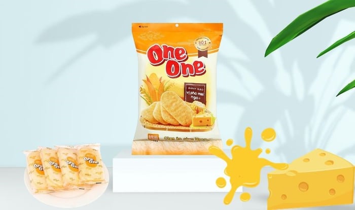 Bánh gạo One One vị phô mai ngô gói 118g