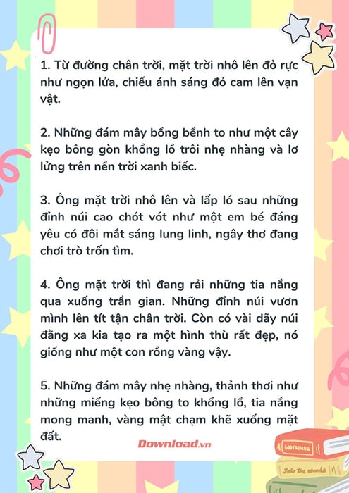 Câu văn so sánh trong văn miêu tả