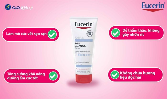 Eucerin Skin Calming Lotion không chứa chất bảo quản và dễ thẩm thấu