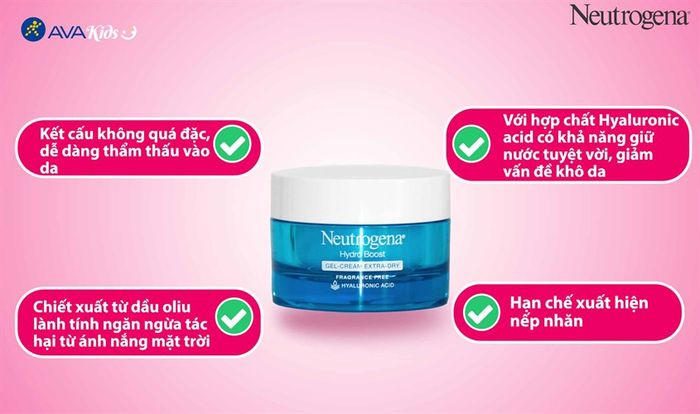 Neutrogena Hydro Boost mang lại độ ẩm và dưỡng chất tối ưu cho làn da của mẹ bầu