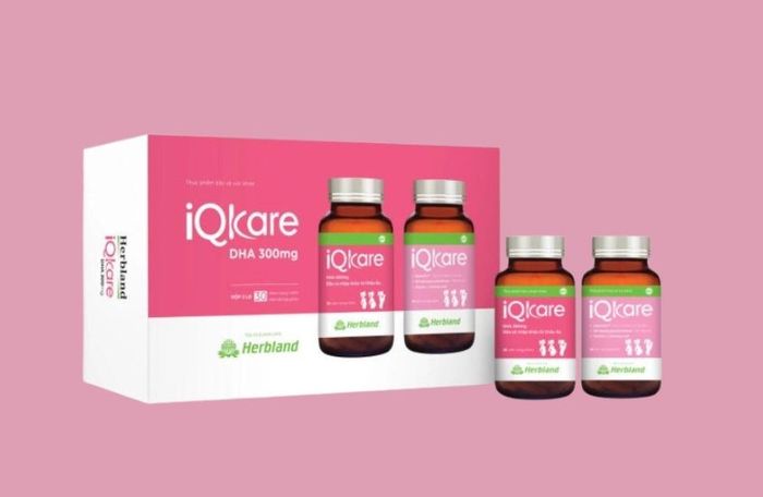 Bộ 2 lọ viên uống Herbland IQKARE bổ sung vitamin và khoáng chất gồm 30 viên