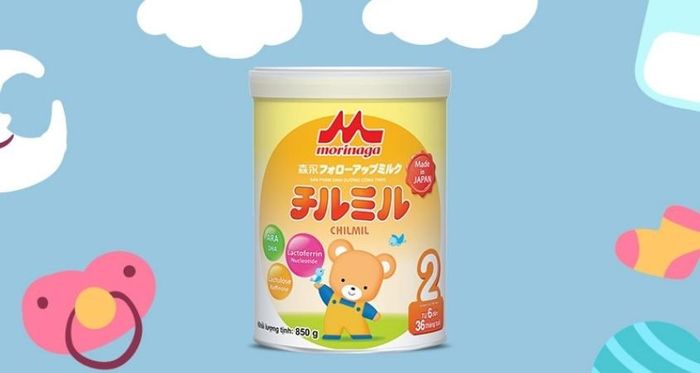 Sữa bột Morinaga Chilmil số 2 850g (6 - 36 tháng) bổ sung dưỡng chất giúp bé phát triển toàn diện