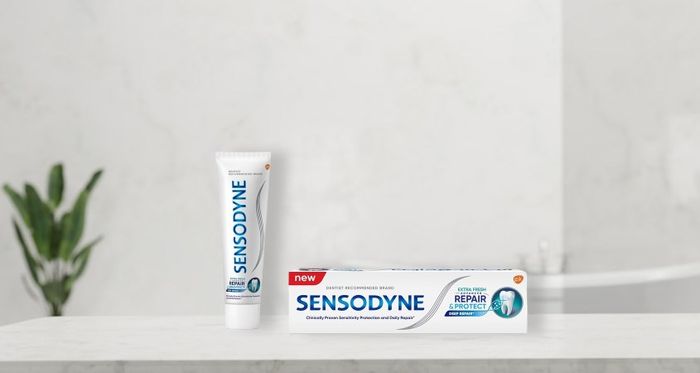 Kem đánh răng Sensodyne giúp phục hồi răng nhạy cảm