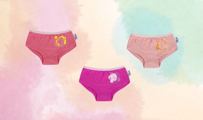 Bộ 3 quần chip bé gái BabyMommy boyshort - Màu ngẫu nhiên