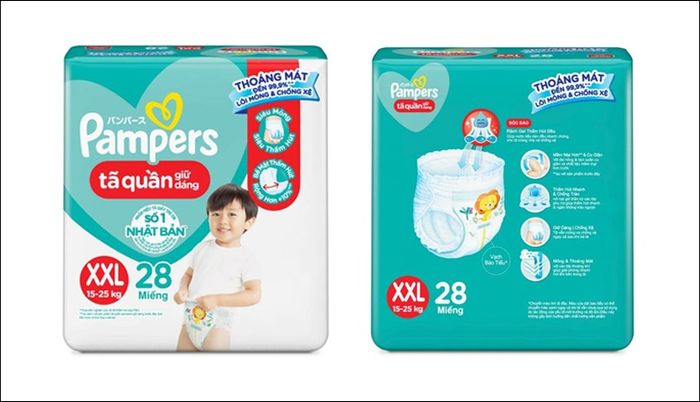 Tã quần Pampers giữ dáng size XXL 28 miếng (15 - 25 kg)