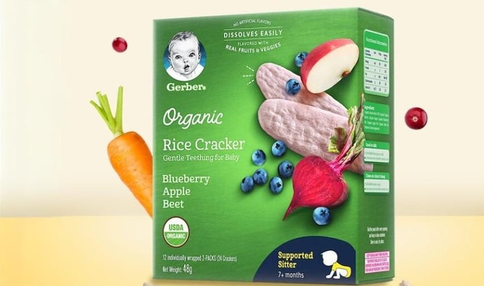 Bánh gạo hữu cơ Gerber Organic