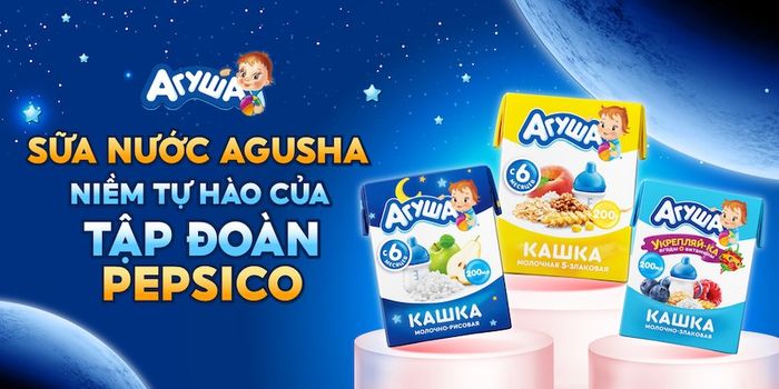 Các dòng sữa nước dinh dưỡng của thương hiệu Agusha