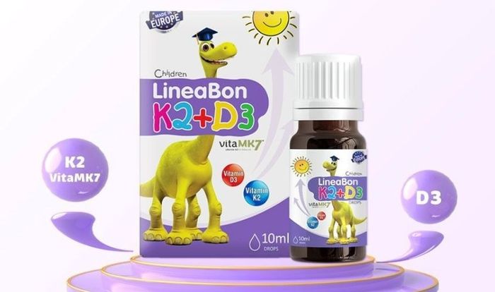 Dung dịch LineaBon K2+D3 giúp trẻ hấp thu canxi 10 ml (từ 0 tháng)