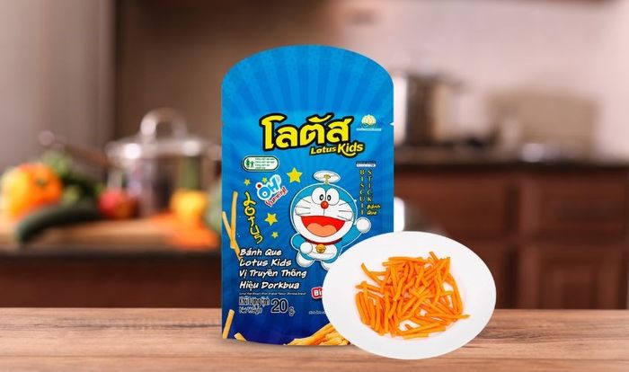 Bánh que Dorkbua Lotus Kids vị truyền thống gói 20g (dành cho trẻ từ 2 tuổi trở lên) - Giao bao bì ngẫu nhiên