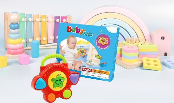 Đồ Chơi Baby Rock Star - Trống Bốn Điệu Nhạc Duka DK580018 (Từ 1 Tuổi)