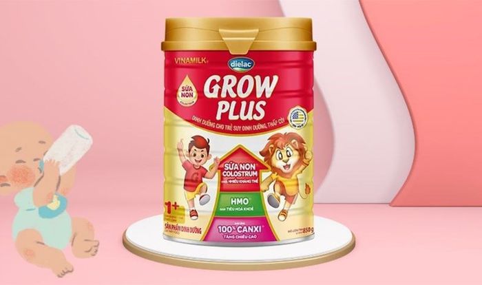 Sữa bột Dielac Grow Plus 1+ 850g (1 - 2 tuổi) dành cho trẻ suy dinh dưỡng, thấp còi sẽ giúp tăng dinh dưỡng cho cháo yến mạch