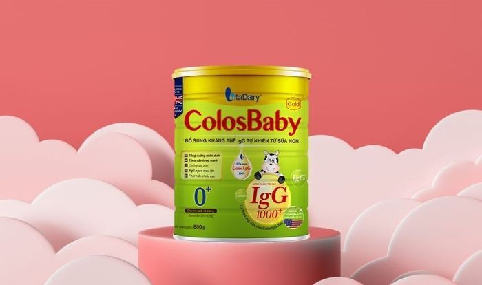 Sữa bột ColosBaby Gold 0+ với hương vị vani, phù hợp cho trẻ từ 0 - 12 tháng tuổi.