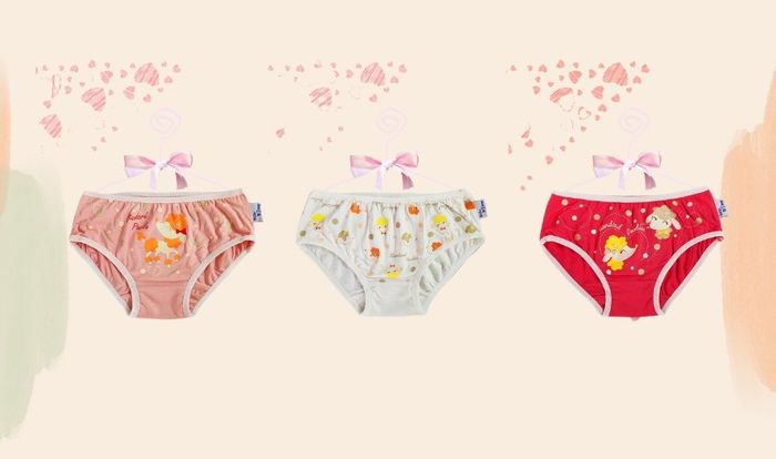 Bộ 3 quần chip bé gái BabyMommy viền thun - Màu ngẫu nhiên