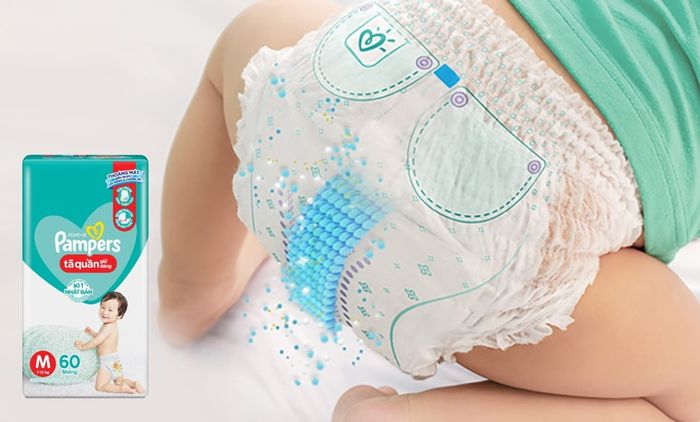 Tã quần Pampers Jumbo size M 60 miếng (7 - 12 kg)