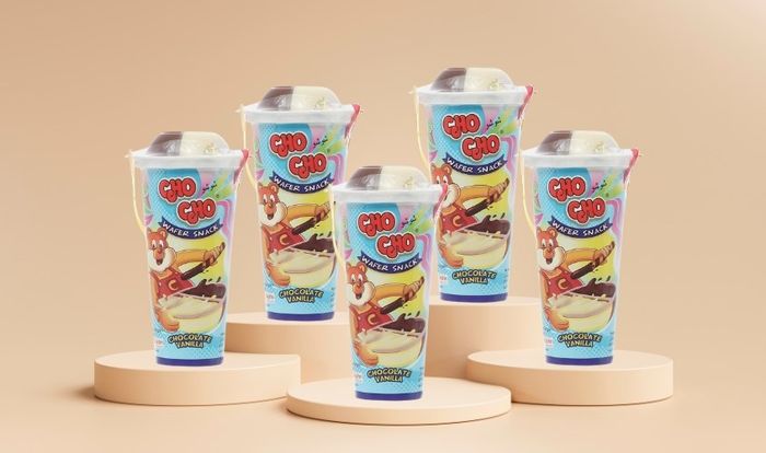 Hộp 10 ống bánh que chấm sô cô la vị vani Chocho 40g (dành cho trẻ từ 2 tuổi)