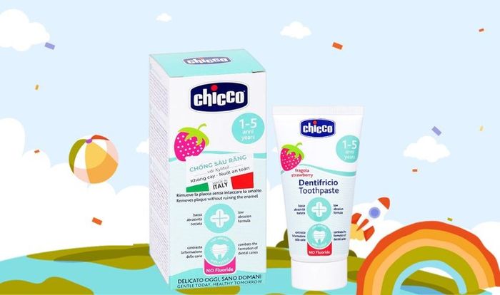 Kem đánh răng cho bé 1 - 5 tuổi Chicco hương dâu 50 ml