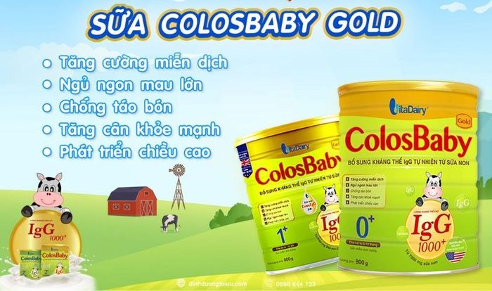 Sữa bột ColosBaby IQ Gold 0+ vị vani 800g (0 - 12 tháng)