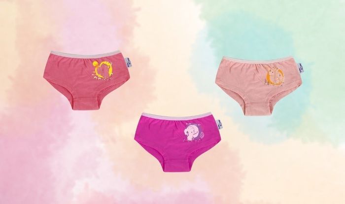 Bộ 3 quần chip bé gái BabyMommy boyshort - Màu sắc ngẫu nhiên