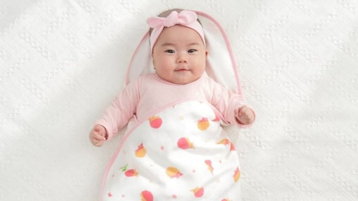 Khăn xô cotton Lullaby NH638P - Màu trắng hồng