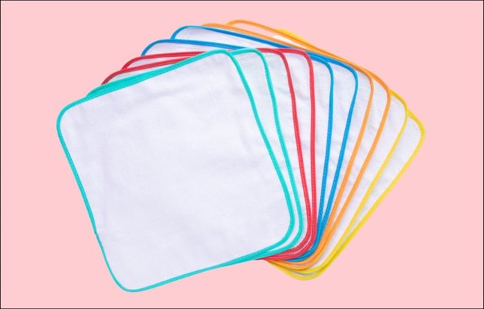 10 miếng lót chống thấm cotton KACHOOBABY 30x30 cm - Màu trắng