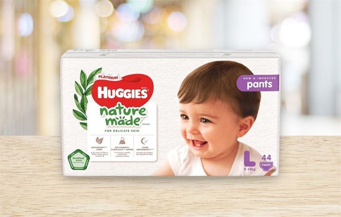 Tã quần Huggies Platinum nature made siêu cao cấp size L 44 miếng (9 - 14 kg)