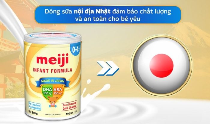 Sữa bột Meiji Infant Formula 800g (0 - 12 tháng)