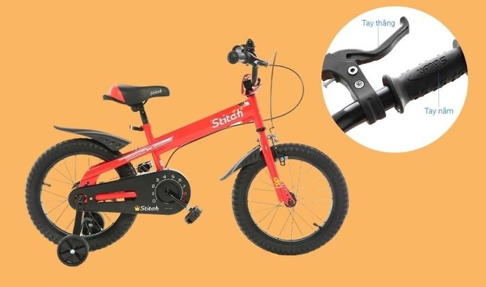 Xe đạp trẻ em Stitch Prince JY903-16 16 inch với hệ thống phanh hoàn hảo
