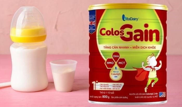 Sữa bột Colos Gain 1+ hương vani 800g (1 - 10 tuổi)