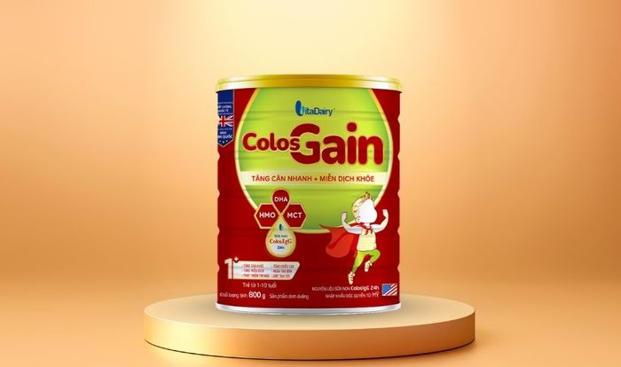 Sữa bột Colos Gain 1+ (sữa non) hương vani 800g (1 - 10 tuổi)