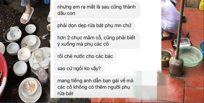Cuộc trao đổi về việc nhà bạn trai không rửa bát khiến cộng đồng mạng bàn tán sôi nổi - Ảnh chụp màn hình