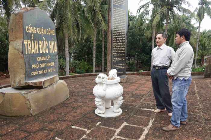 Tiền Phong Khu lưu niệm Khám lý - Cống quận công Trần Đức Hòa tại quê nhà Bồng Sơn - Hoài Nhơn, Bình Định 1
