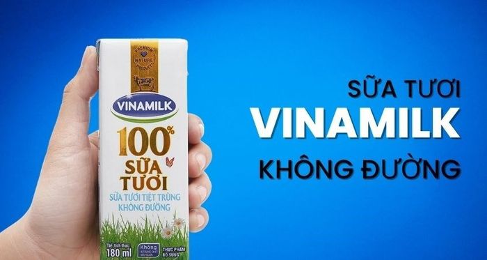 Lốc 4 hộp sữa tươi Vinamilk không đường 180 ml