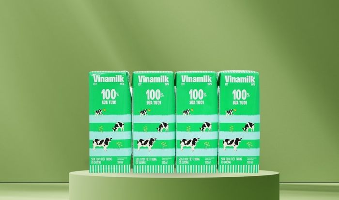 Lốc 4 hộp sữa tươi tiệt trùng Vinamilk ít đường 180 ml (từ 1 tuổi)