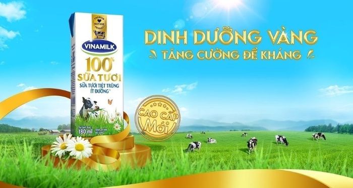 Lốc 4 hộp sữa tươi Vinamilk ít đường 180 ml