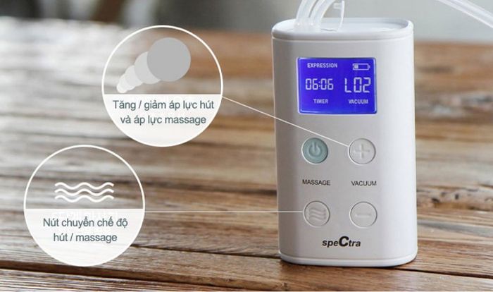 Có thể thay đổi chế độ hoặc lực hút của máy